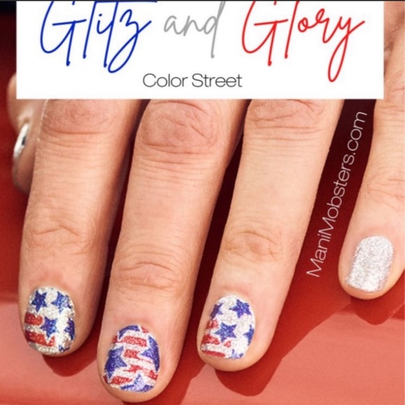 🎉Former HP!🎉*Retired* Color Street: Glitz and Glory | Fourth of July Patriotic - Picture 10 of 13